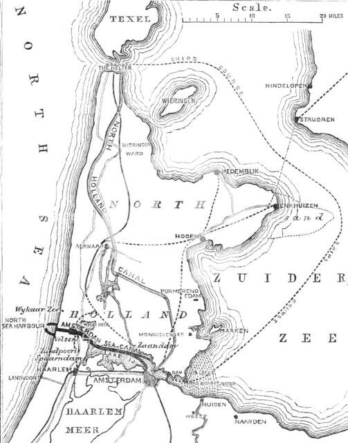 Plan of the Amsterdam Ship Canal, 1870. Creator: Unknown.