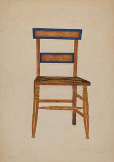 Empire Chair (American), c. 1940. Creator: Genevieve Sherlock.