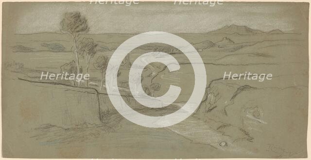 Roman Landscape, c. 1900. Creator: Elihu Vedder.