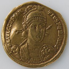 Solidus, Byzantine, 349-359. Creator: Unknown.