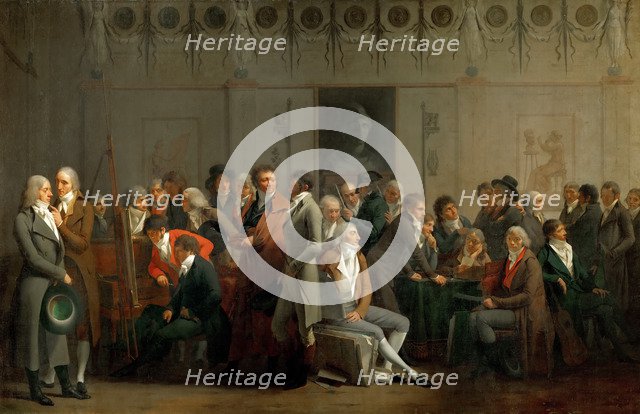 Meeting of Artists in the Atelier of Isabey. Artist: Boilly, Louis-Léopold (1761-1845)