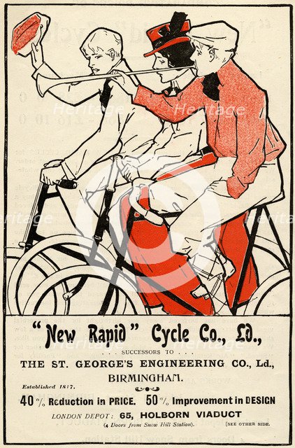 New Rapid Cycle Co, 19th century. Artist: Unknown