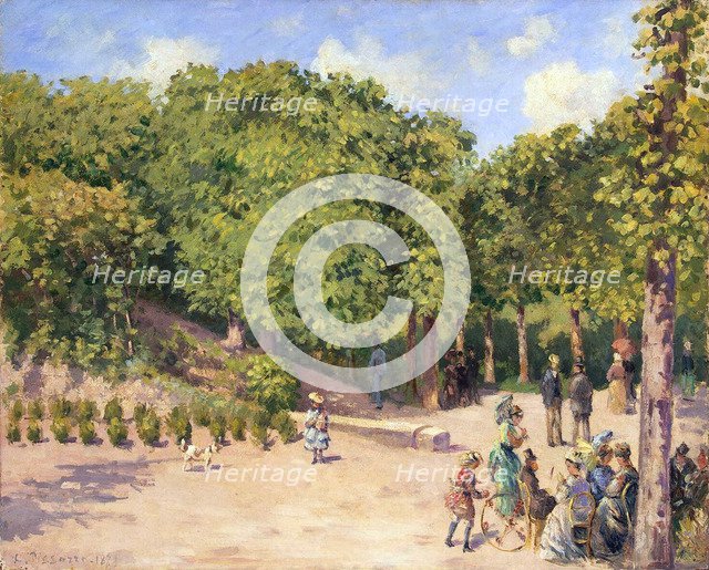 Town Park in Pontoise', 1873. Creator: Pissarro, Camille (1830-1903).