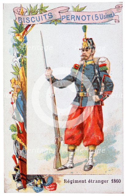 French Foreign legionnaire, 1860, (20th century). Artist: Unknown