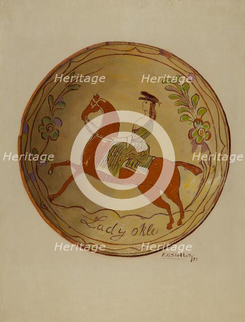 Pie Plate, 1937. Creator: Eugene Shellady.