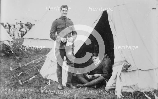 Recruits, Aldershot, H.A.C. Fargo Camp. 1914, 1914. Creator: Bain News Service.
