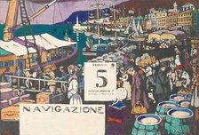 Study for a ship poster, 1906. Creator: Kandinsky, Wassily Vasilyevich (1866-1944).