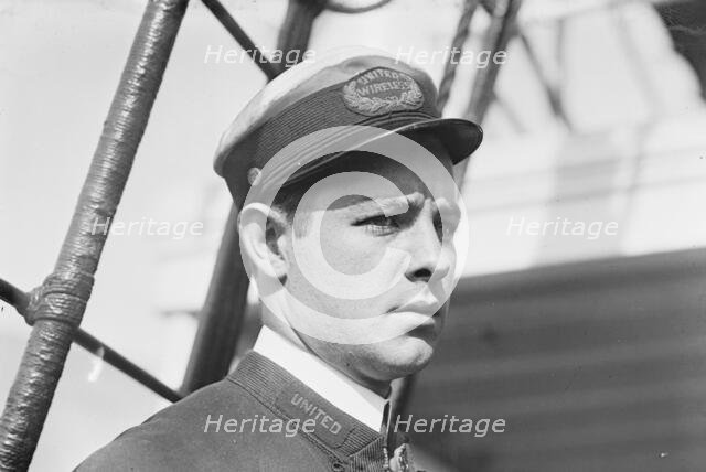 H. Benson - Wireless operator on Merida, between c1910 and c1915. Creator: Bain News Service.