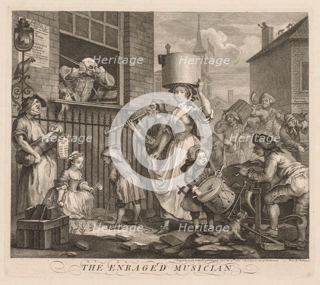 The Enraged Musician, 1741. Creator: William Hogarth (British, 1697-1764).