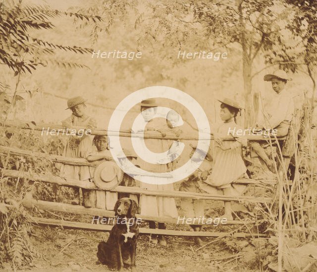 Snicker's Gap. Watching the stage go by, between 1900 and 1901. Creator: Frances Benjamin Johnston.