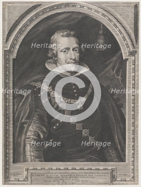 Portrait of Philip IV, 1630., 1630. Creator: Paulus Pontius.