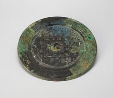 Mirror with "TLV" Pattern, Eastern Han dynasty (A.D. 25-220), c. 1st century A.D. Creator: Unknown.