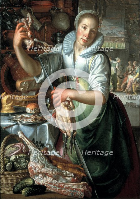The kitchen maid, ca 1620-1625. Artist: Wtewael, Joachim (1566-1638)