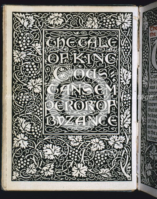 Title page from The Tale of the Emperor, 1894. Artist: William Morris