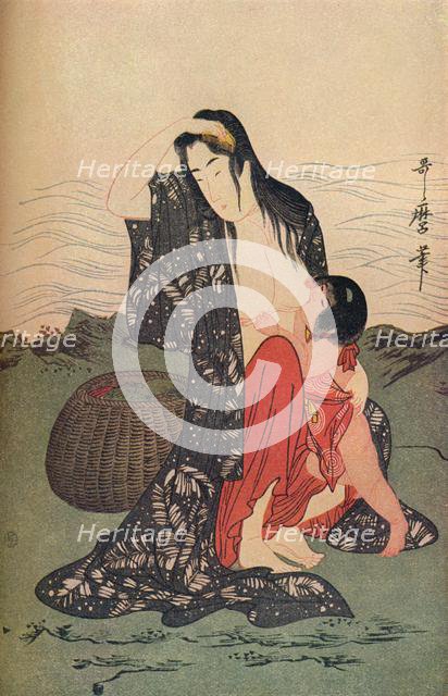 'The centre panel of The Pearl Divers', c1797-98, (1936). Creator: Kitagawa Utamaro.