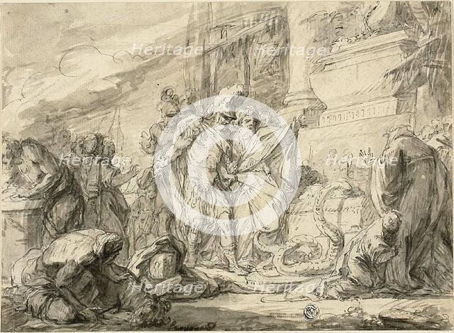 Aeneas at the Tomb of Anchises, n.d. Creator: Nicolas Bernard Lepicie.