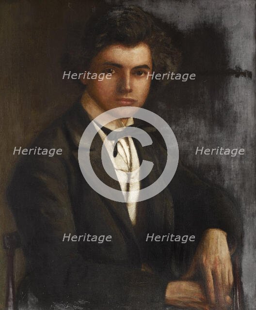 Portrait of the violinist and composer Jan Kubelik (1880-1940), c1900. Creator: Anonymous.