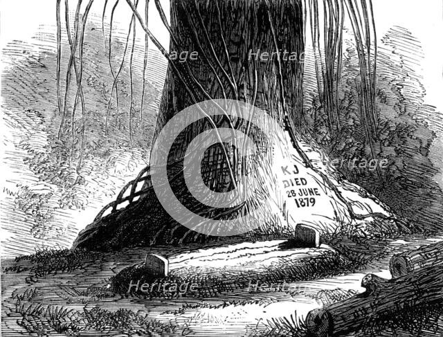 The Grave of Mr. Keith Johnston, at Beho Beho, East Central Africa, 1880. Creator: Unknown.