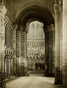 Ely Cathedral: West End of South Aisle, c. 1891. Creator: Frederick Henry Evans.