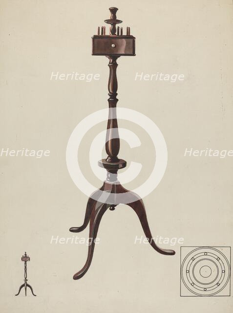 Sewing Stand, c. 1936. Creator: James Vail.