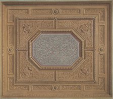 Design for Dining Room Ceiling, Neudeck, second half 19th century. Creators: Jules-Edmond-Charles Lachaise, Eugène-Pierre Gourdet.