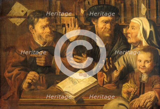 "Office of the Notary (Intendant's Office), c.1629. Creator: Jan Woutersz Stap.