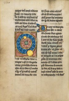 Diagram Showing the Orbits of the Sun and the Moon; De Natura Avium; De Pastoribus..., 1277 or after Creator: Unknown.