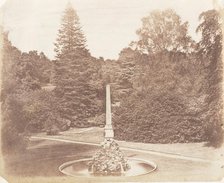 In the Garden. Blenheim, 1853-56. Creator: James Knight.