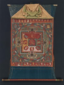 Mandala of Raktayamari, late 14th century. Creator: Mikyo Dorje.