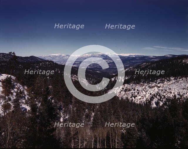 Sangre de Cristo Mountain, 1943. Creator: John Collier.