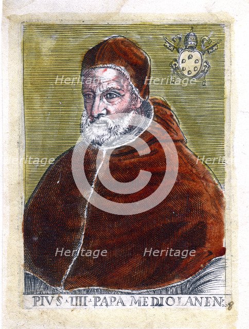 Pope Pius IV. Artist: Unknown