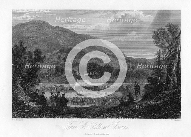 'The St Fillan Games', Scotland, 19th century(?).Artist: W Forrest