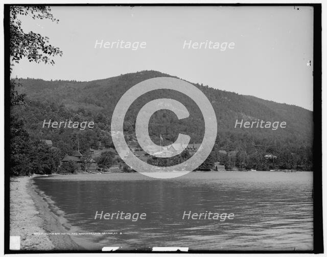Silver Bay Hotel and grounds, Lake George, N.Y., between 1900 and 1906. Creator: Unknown.