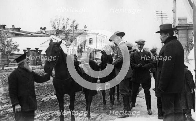 Nansen F. - polar Norwegian explorer before a trip to the vicinity of Krasnoyarsk, 1913. Creator: Unknown.
