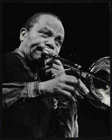 JJ Johnson on trombone at the Hertfordshire Jazz Festival, St Albans Arena, 4 May 1993. Artist: Denis Williams