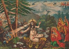 Madan-Bhasma (Shiva Turns Kama to Ashes), 1890. Creator: Unknown.