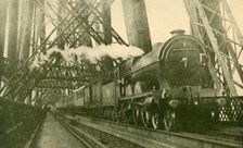 'An Express Train Crossing the Forth Bridge', c1930. Creator: Leslie J. Thompson.