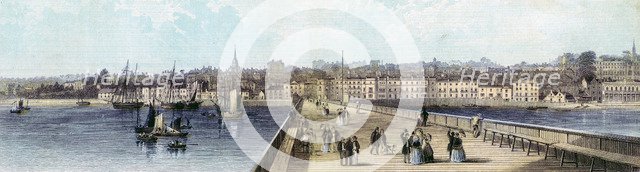 Ryde from the pier, Isle of Wight, 19th century. Artist: Unknown