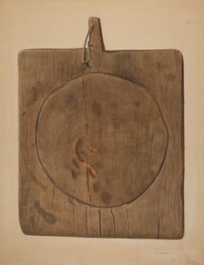 Cheese Draining Board, 1935/1942. Creator: Walter Praefke.