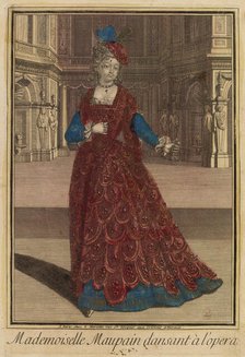 Mademoiselle Maupain dansant à l'opera, ca 1692-1700. Creator: Anonymous.