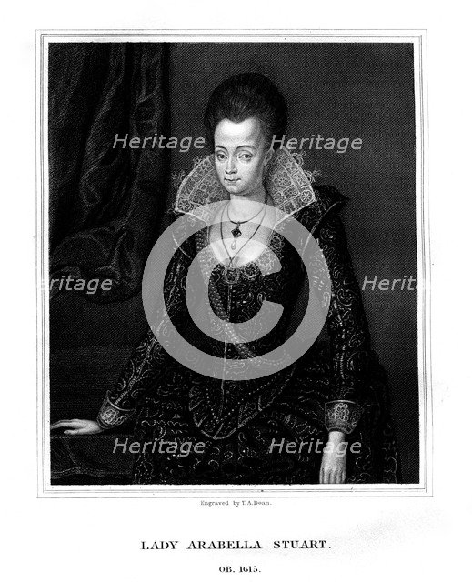 Lady Arabella Stuart, Duchess of Somerset, (1826).Artist: TA Dean