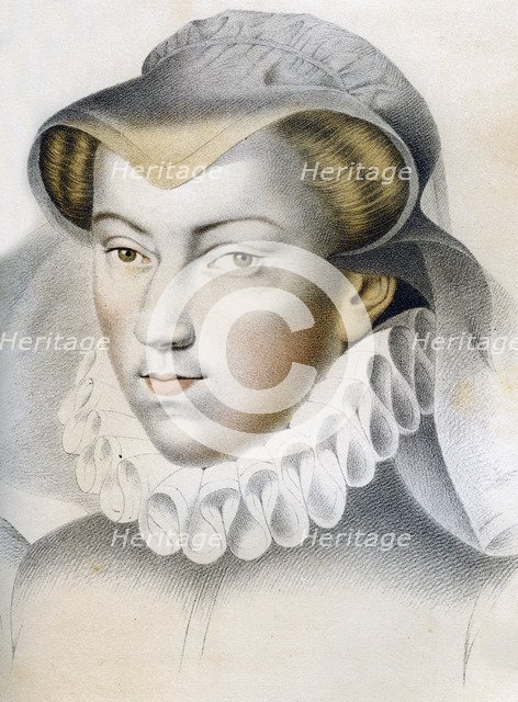 Louise de Lorraine-Vaudémont (1553-1601), 16th century (1849).Artist: Franz Kellerhoven