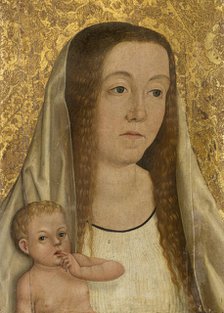 Female Saint with the Christ Child, c1500. Creator: Swabian Master.