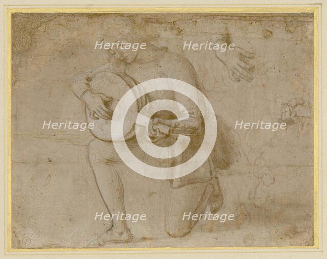 The lute player, 1490-1500. Creator: Perugino (around 1450-1523).