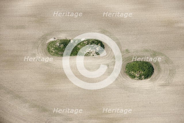 A group of round barrows on Sheep Down, Winterbourne Abbas, Dorset, 2015. Creator: Historic England.