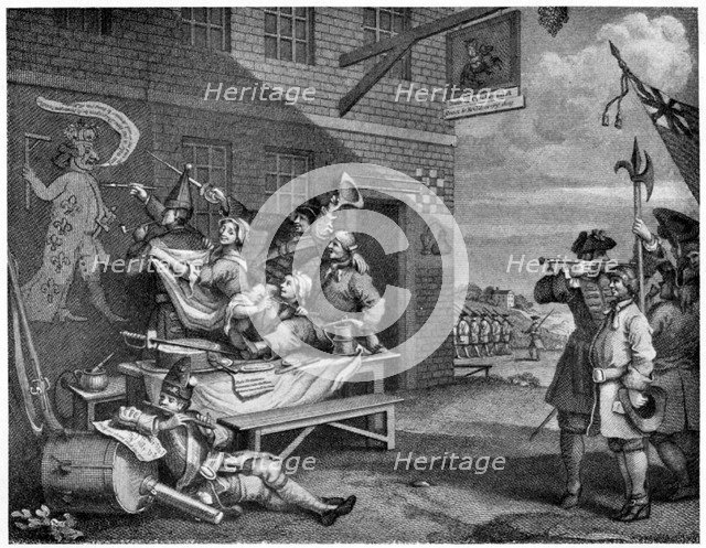 The Invasion, England', c1834-1860 (1910).Artist: Thomas Phillibrown