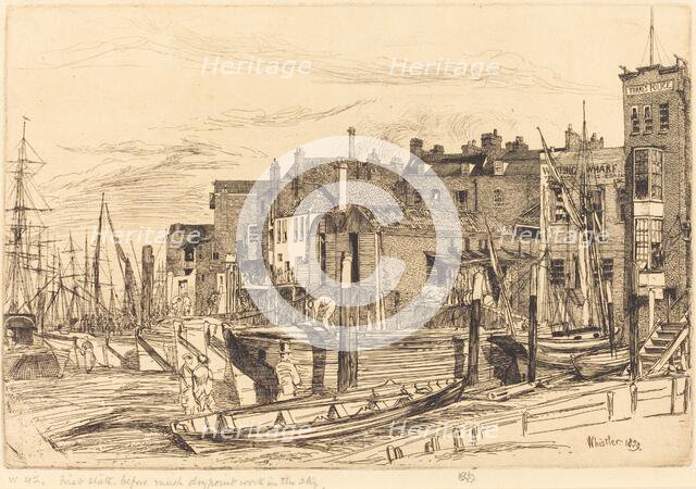 Thames Police, 1859. Creator: James Abbott McNeill Whistler.