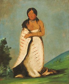 Hee-láh-dee, Pure Fountain, Wife of The Smoke, 1832. Creator: George Catlin.