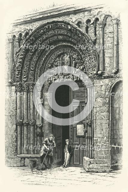 'The Western Doorway, Rochester Cathedral', c1870.