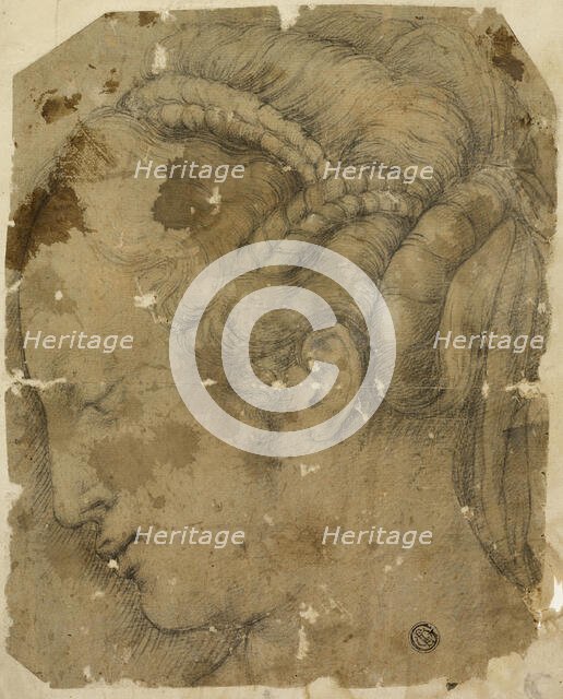 Female Head in Profile to Left, c. 1541. Creator: Unknown.